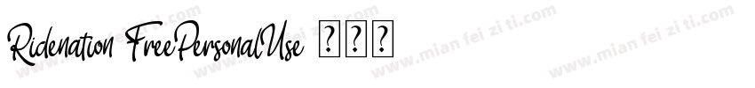 Ridenation FreePersonalUse 常规字体转换